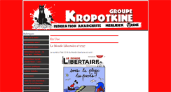 Desktop Screenshot of kropotkine.cybertaria.org